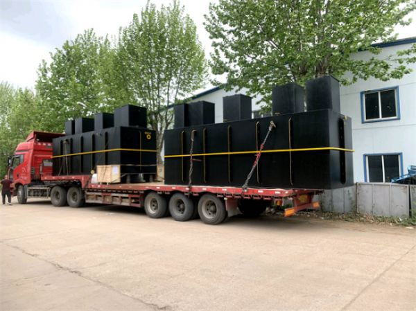 Winter maintenance of integrated sewage treatment equipment